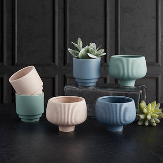 Soft Pink Ceramic Pot