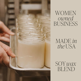 Warm and Cozy 9 oz Soy Candle - Christmas Home Decor & Gifts