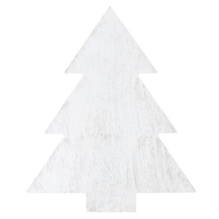 White Christmas Tree Wood Board