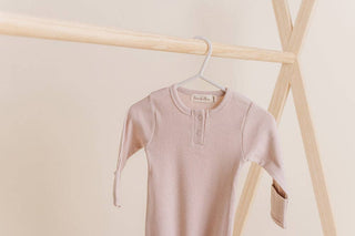 Sand Mini Ribbed Gown