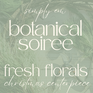 {Fresh Flowers} Christmas Centerpiece