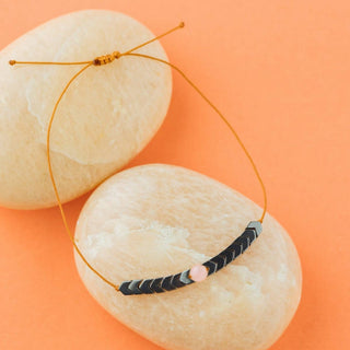 Rose Quartz Adventure Adjustable Bracelet Love The Journey