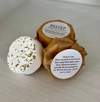 Relief - Menthol & Eucalyptus Shower Steamers | Aromatherapy