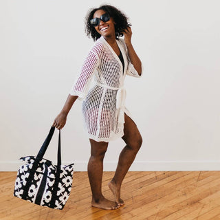 Coastal Views Crochet Tie Kimono
