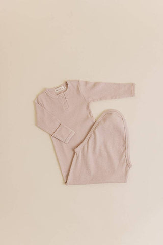 Sand Mini Ribbed Gown