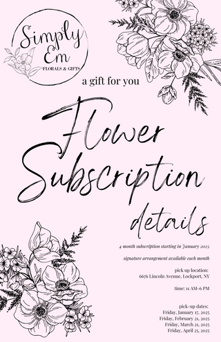 {Holiday Gifting} Flower Subscription