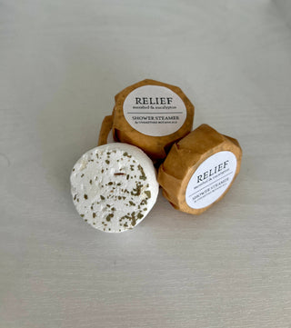 Relief - Menthol & Eucalyptus Shower Steamers | Aromatherapy