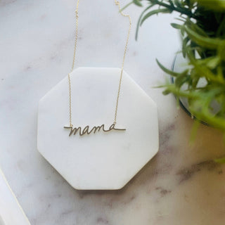 Silver Mama Necklace