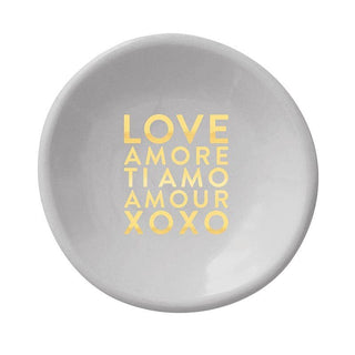 Ceramic Ring Dish & Earrings - Love Amore