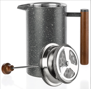 Marble Stainless Steel French Press 32oz